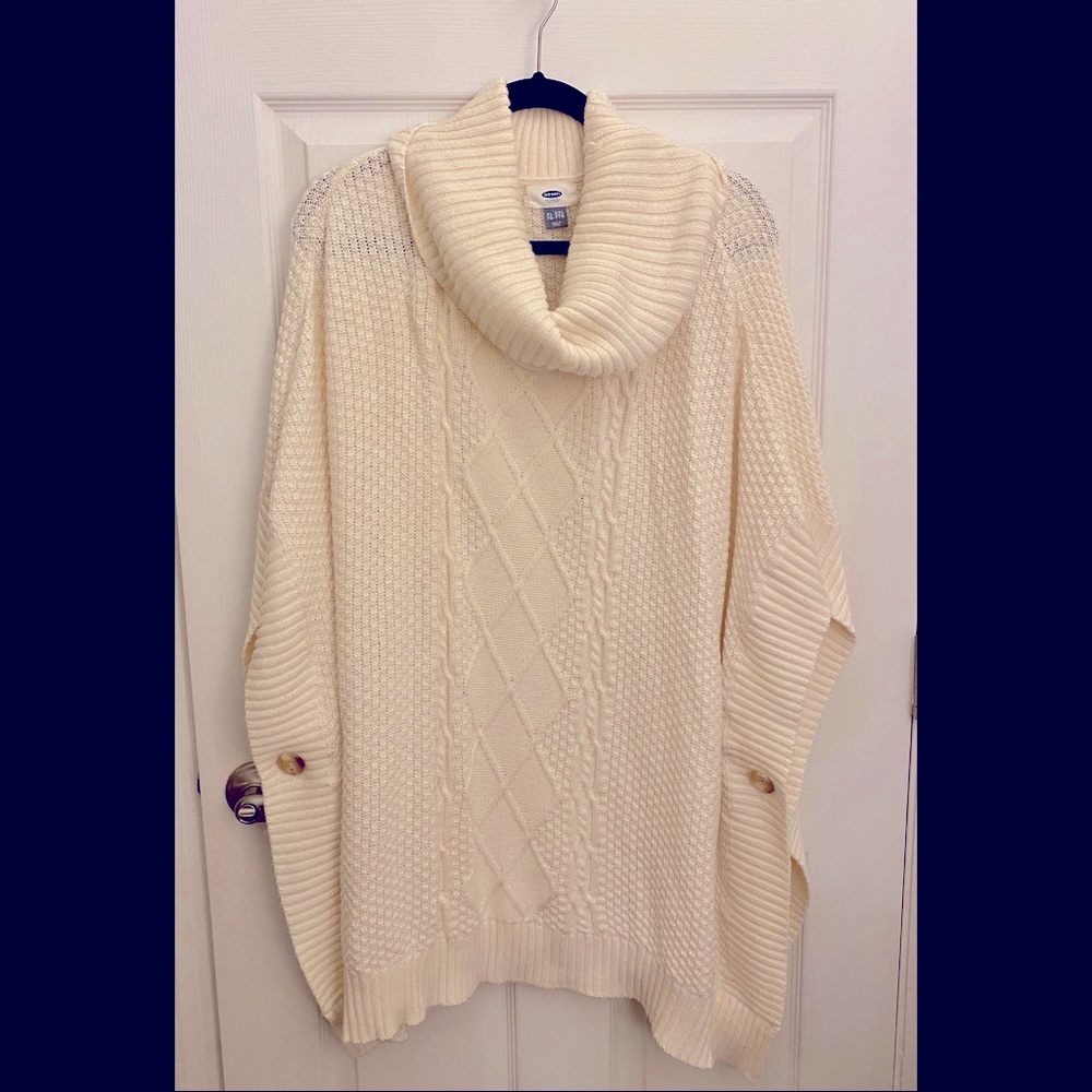 LAST CHANCE Old Navy Cream Sweater Tunic XL/XXL